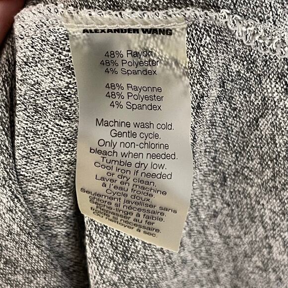 T by Alexander Wang Gray Draped Back Midi Maxi Dress (S) - Picture 7 of 7